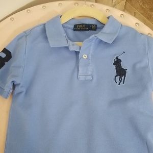 Boys Big Pony Cotton Mesh Polo